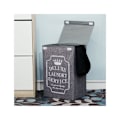 Miniatyrbilde 3 av 5: 72L Stor Brettbar Vaskeromskurv Stoff Brettbar Vaskeromskurv Vaskerompose Slitesterk Vanntett Brettbar Vaskeromskurv Klærpose Reise Shopping