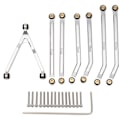 Pikkukuva 1 / 5: CNC-jyrsityt alumiiniset korkean maavaran alustan linkit Axial SCX24 AXI00001 C10 AXI00002 AXI00006 1/24 RC-auton osiin, 3