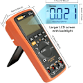 Miniatyrbillede 3 af 5: TRMS 6000 Auto Range Digital Multimeter med Batteri Alligator Klemmer, Testledninger, AC/DC Spænding/Tælling, Spændingsalarm, Amp/Ohm/Volt Multi-Tester/Diod