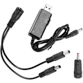 Pikkukuva 2 / 5: USB-tehostuskaapeli 5V Step Up 9V 12V DC jännitteenmuunnin Jännitteenmuuntaja 1A Step Up DC-säädin kytkimellä ja jännitemittarilla LED-näyttö