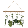 Miniatyrbild 1 av 5: Konstgjord Eucalyptus Väggdekoration - Falska Eucalyptus Blad Grönska Rustik Lantgård Väggdekoration för Bröllop B