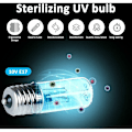 Miniatyrbilde 3 av 5: UV Ultrafiolett Germicid Desinfeksjon Anti-Midd Kvartslampe Pære (1 stk)