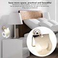 Miniatyrbillede 3 af 5: Vintage Guld Toiletpapirholder Tynd Rustfrit Stål Badeværelse Køkken Papirholder