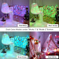 Miniatyrbillede 3 af 4: Farvede Julelys, 10m 100 LED USB 18 Farveskiftende Julelys Indendørs Sølv Julelys Fjernbetjening til Soveværelse Udendørs Juletræ