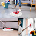 Pikkukuva 5 / 5: 9 kpl EasyWring & Clean Mop -vaihtopäitä, Turbo Mop -mikrokuituvaihtopää, Mop