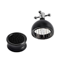 Miniatyrbild 1 av 5: Svart Kaffedispenser, Sparar 22 Nålar Huvud Rotationsnålsventil Fast Lock för Pulver 51Mm
