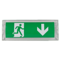 Miniatyrbild 1 av 5: LED-nödbelysning, med batteribackup upp till 3 timmar, Skyddsklass: IP 65, Utgångs-/nödutrymningsindikeringsskylt, belyst skylt, belyst,