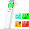 Miniatyrbillede 1 af 5: Idoit 3 i 1 Infrarød Panden Termometer Berøringsfri Panden Termometer med Feberalarm, 4-Farvet Baggrundsbelyst Digital Display, med Hukommelsesfunktion