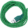Miniatyrbilde 2 av 5: Universal Mini USB Nylon Net Armor Data Cable / 10FT for Galaxy S6 Grønn