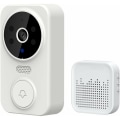Miniatyrbillede 1 af 5: Smart trådløs fjernbetjent videodørklokke Smart visuel dørklokke Hjemmeintercom HD nattesyn WiFi sikkerhedsdørklokke, trådløs dørklokke
