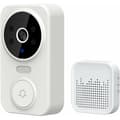 Smart trådlös fjärrvideo dörrklocka Smart visuell dörrklocka Hem intercom HD nattvision WiFi säkerhetsdörrklocka, trådlös dörrklocka