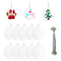 Miniatyrbild 1 av 5: 20 st 3 tum klara hexagonformade akryl julgranskulor för DIY-hantverk platta akrylornament för julkula B