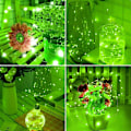 Miniatyrbillede 3 af 5: Led-lysstreng, 1M 10 Led Tråd Mikro Fe-lys Julepynt Fe-lys Knapcelsbatteridrevet Cr2032 Til Fest, Have, Jul, Hal