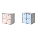 Miniatyrbild 4 av 5: 3 Galler Retractable Tyg Låda Kläder Artefakt Kläder Låda med Lock Non-Woven Fällbara Kläder Underkläder Låda Box ()