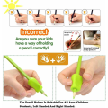 Miniatyrbild 4 av 5: 10 st pennhållare för barn ergonomiska pennhållare SiliCone skrivstöd skrivstöd set - Fei Yu