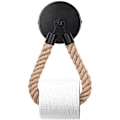 Miniatyrbillede 1 af 5: Toiletpapirholder, Toilet Rulleholder med Telefonhylde, 304 Rustfrit Stål, Ingen Boring Vægmontering til Badeværelse (Linen)