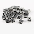 Miniatyrbillede 1 af 3: 30 stk. Mini USB Type B 5-bens hun-stik DIP-stikkontakt højre vinkel