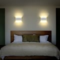 Miniatyrbillede 3 af 5: Moderne væglampe IP65 Vandafvisende 8W LED Væglamper Aluminium Indendørs Væglampe til Stue Soveværelse Gang Trappe Gangsti (Varmt Hvidt Lys, Hvid)