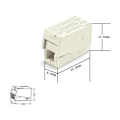 Miniatyrbild 1 av 5: 100 TERMINALER FÖR BELYSNINGSLAMPOR 3 INGÅNGAR 0,5-2,5MM² - 224-112