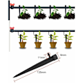 Miniatyrbillede 3 af 5: 100 stk Justerbare Slange Vandingsdrypper Automatisk Drypvandingssystem Mikro Sprinkler Drypper til Plante Drivhus DIY Have (13CM)