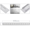Miniatyrbilde 2 av 5: Ventilasjonsrist for sokkel, aluminium base 550x50mm