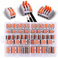 Miniatyrbilde 1 av 5: 60 stk Elektriske koblinger med kontrollspak, 30 stk 2 innganger, 20 stk 3 innganger, 10 stk 5 innganger