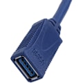 Miniatyrbild 4 av 5: Blå USB 3.0 hane till M/F typ A anslutningskabel förlängningskabel 30cm