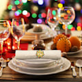 Miniatyrbild 4 av 5: 8 stycken julservettringar Julkrans Rensa Servettring för jul Thanksgiving middagsbord Bröllopsdekoration
