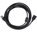 Pikkukuva 1 / 5: Pitkä USB-jatkokaapeli 2.0 uros-uros tietokoneelle, 3 metriä musta