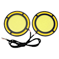 Miniatyrbilde 1 av 5: 2 stk. Bil Gule Hvite Cob Led Dagskjørelys Pære DRL Tåkelys