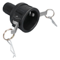 Miniatyrbild 1 av 5: Tjockare plastslang IBC-tankventilanslutningskontakt-B