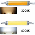 Miniatyrbillede 4 af 5: R7S LED Pære 118mm 15W Lineær Halogen Pære 2 stk. R7S LED Pære Pærer Dobbelt Endet Spotlight Pærer J118 Spotlight til Have Garage Landskab Have (c