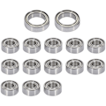 Miniatyrbilde 1 av 5: 15 stk kulelagerssett for 1/10 2WD Torment Amp Ruckus Circuit Boost RC bil oppgraderingstilbehør