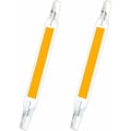 Miniatyrbillede 3 af 5: R7S LED pære 118mm 10W lineær halogenpære 2 stk. LED COB R7S pærer spotlight pærer dobbelt ende J118 spotlight til have landskab garage HIASDFLS