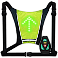 Miniatyrbillede 1 af 5: LED Blinklyspose, LED Blinklysvest, Genopladelig Reflekspose med Retningsindikator