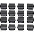 Miniatyrbild 1 av 5: Kampanj, Plastplugg 40x40mm Fyrkantigt Rör Ände Svart Plast Ändkåpa Täckpluggar för Trampolin Möbelfötter 16PCS