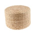 Miniatyrbillede 4 af 4: Rustik Halm Gulvpudde - Meditationssæde - Pouf - Boghvede - Til Hjemmeindretning 40X40X6cm-12 Tommer behagelig og holdbar--