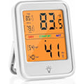 Miniatyrbillede 1 af 5: Termometer Indendørs Hygrometer, Bærbar Højpræcision Elektronisk Digital Indendørs Termometer, ℃ / ℉ Skiftelig Taktil Baggrundsbelysning, Max / Min Hukommelse W