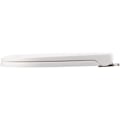 Miniatyrbilde 4 av 5: Mote toalettsetetrekk D-formet mykt lukking enkelt rengjøring holdbar topp glidelås hvit-39 46cm x 35.5cm