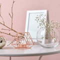 Miniatyrbilde 2 av 5: Lysestake, dekorativ lysestake for stue bryllup, fest, arrangementer, rosegull