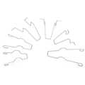 Miniatyrbillede 5 af 5: H7 pæreclips 5ZHSFULLKIT Forlygteholder Fjederclips til H H3 H4 H7, 6 stk PRENFLE Stål Forlygte Pæreholder Fjederclips