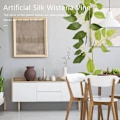 Miniatyrbillede 2 af 5: 4 stk. Kunstige Blomsterguirlande Falsk Silkevin Falsk Vin Ivy Planter til Bryllup (Hvid)