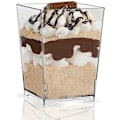 Miniatyrbillede 2 af 5: 50 stk. gennemsigtige plastik dessertkopper, mini dessertkopper, ideelle til desserter, budding, mousse, multi-parfa