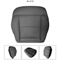 Miniatyrbilde 2 av 5: Bilsjåførside PU-skinnpute Nedre setetrekk for 2010-2014 - E350 E550 W212 Svart