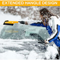 Miniatyrbillede 2 af 4: Bil Anti-Frost Isskraber med Handske Opvarmet og Vandtæt Forrude Squeegee Sneskraber Elastisk Indkapslet 2 PCS-