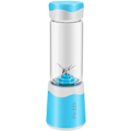 Miniatyrbild 1 av 5: Bärbar Juice Blender Usb Saftkopp Multifunktionell Fruktblender Sex-Blads Blender Smoothies - Blå