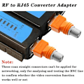 Miniatyrbillede 3 af 5: 8 stk. netværkskrystalhoved RJ45 til F-hoved BNC spiral RJ45 til RF-stik koaksial direkte stik