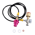 Miniatyrbilde 1 av 5: CO2-adapter slange med 2000Psi måler for DUO/TERRA/ART, Koble til større CO2-flasker, Karbonert sylinder
