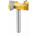 Miniatyrbilde 1 av 5: Frestejler for flater, sporfreser, 8 mm freser med 1/4\" skaft T-blad, for dører, bord, hyller, vegger og mer