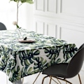 Miniatyrbillede 2 af 5: Dugdugsplanter Monstera Palm Grøn Blad Rektangulær Pastoral Haver Dug Vaskbar Pleje Resistent Plet Resistent (55 × 98in/140 × 250cm)